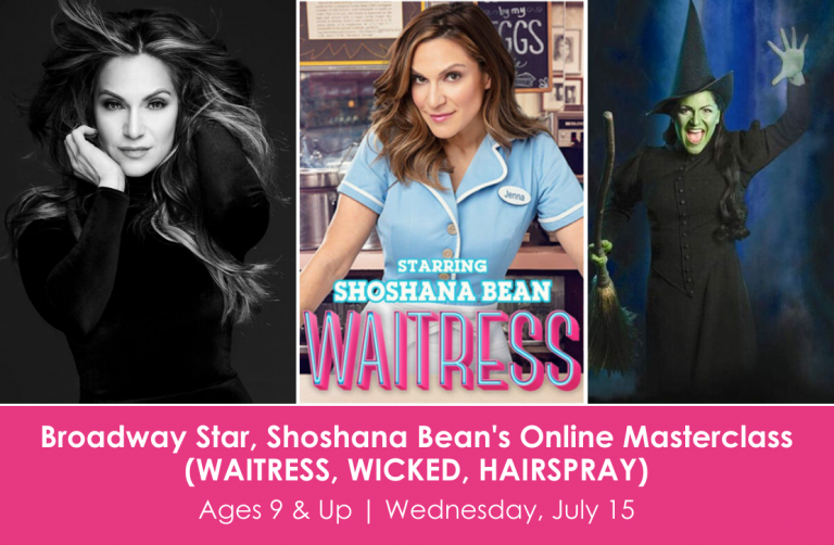 Broadway Star Shoshana Beans Online Masterclass Waitress Wicked Hairspray A Class Act Ny