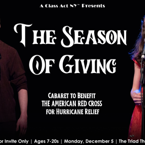 “The Season of Giving” Cabaret to Benefit THE AMERICAN RED CROSS for Hurricane Relief