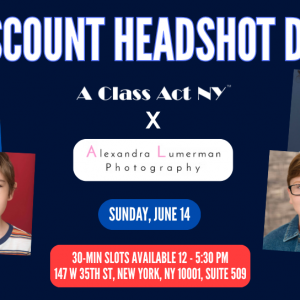 Discount Headshot Day with Photographer Alexandra Lumerman